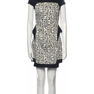Robert Rodriguez Printed Black and White Mini Dress